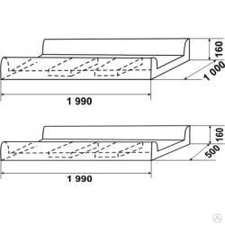 Лотки для наземной прокладки кабеля УБК-1а 0,11  1990*1000*160 