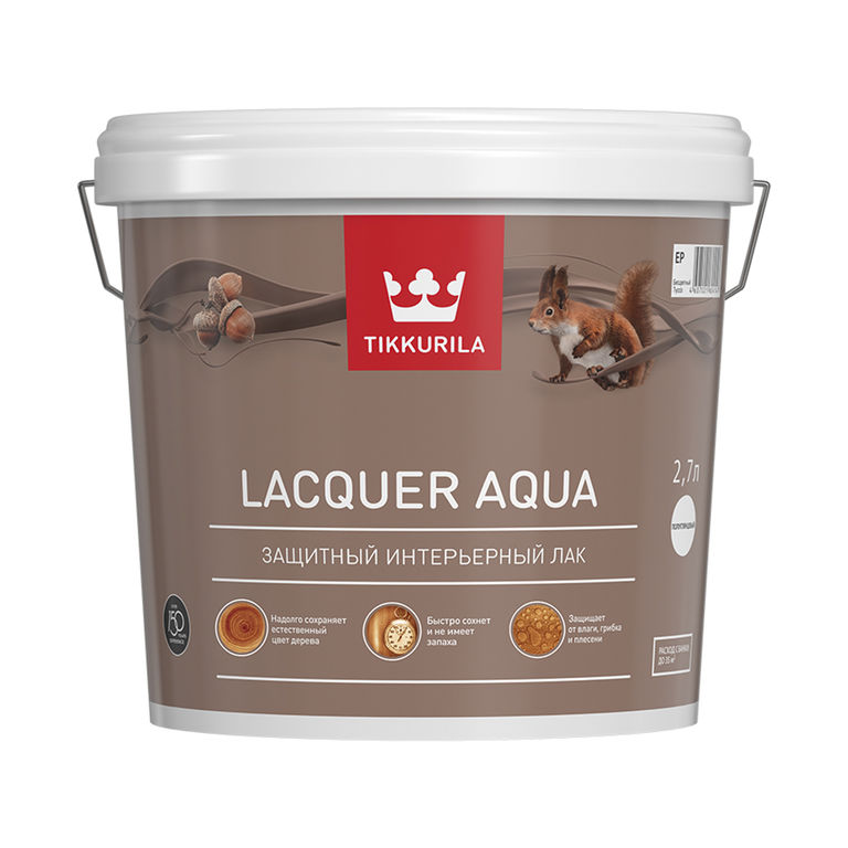 Лак, Lacquer Aqua, полуглянец (на акрилатной основе)