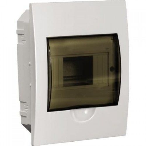 Щит распределительный встраивае ЩРв-П-6 IP40 пластиковый белый прозр. дверь