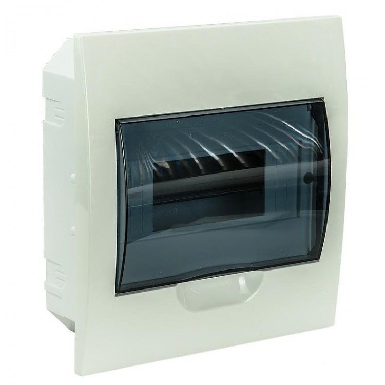 Щит распределительный встраивае ЩРв-П-8 IP40 пластиковый белый прозр. дверь