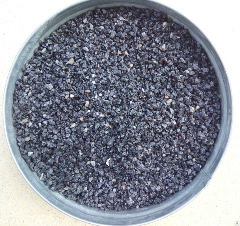 Гранитная крошка 5-10 мм, цвета габбро