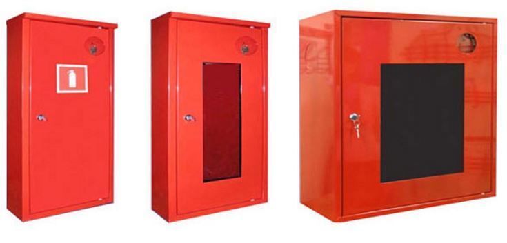 Шкаф пожарный ШПО-100 (НО) для 1 огнетушителя, 734х300х210