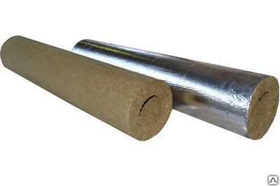 Цилиндр теплоизоляционный изоляция для труб фольгированная 100 кг/м3 (IZOVOL) для труб