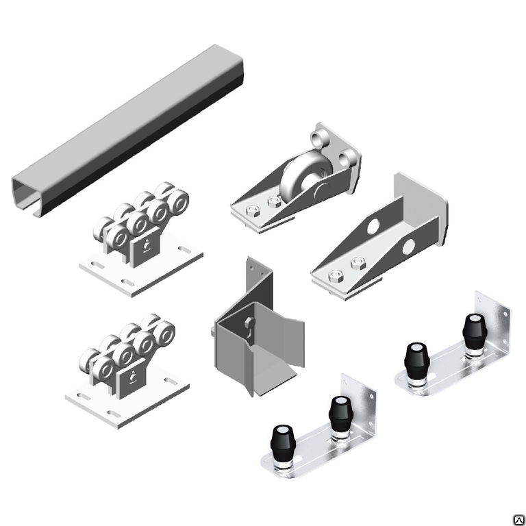 Фурнитура для откатных ворот (комплектующие) в Остре ➫ Купить фурнитуру для ворот