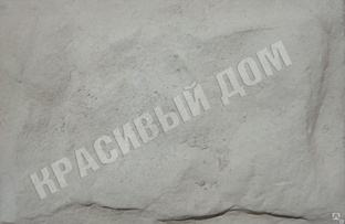 Плитка фасадная, цокольная, бетонная "Дикий камень", 295х200, цвет серый 