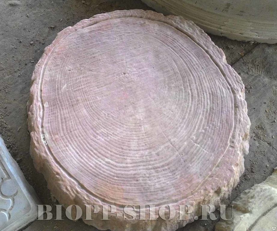 Тротуарная плитка под дерево ПЕНЬКИ (СРЕЗ) в Омске от компании Рокфорт г. Омск