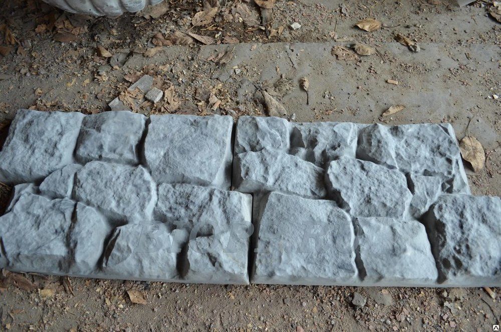 Фасадная плитка «Бутовый камень» мрамор из бетона
