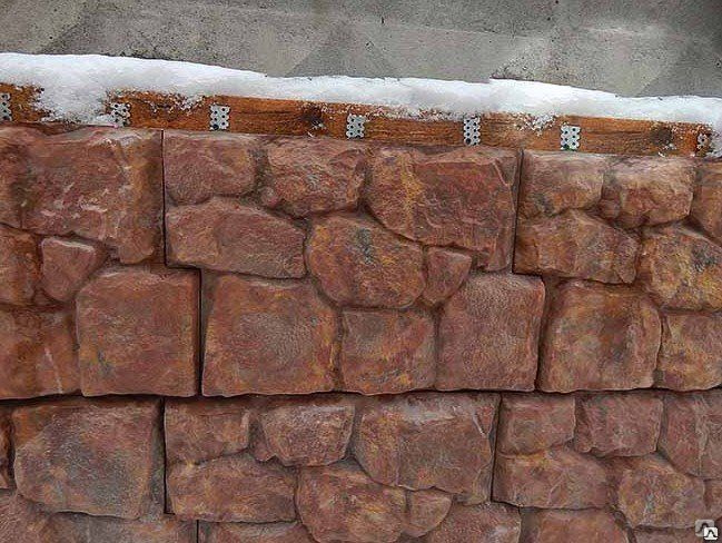 Цокольная панель «Бутовый камень» цветной купить за 1 420 руб./кв.м в ...
