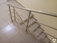 Никелированные перила для лестниц 1