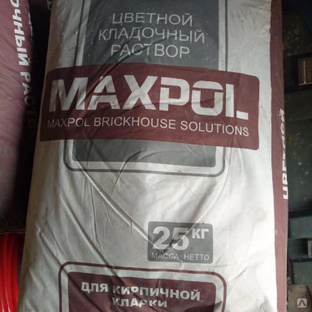 Кладочный раствор "MAXPOL" стандарт белый (25 кг/меш) 