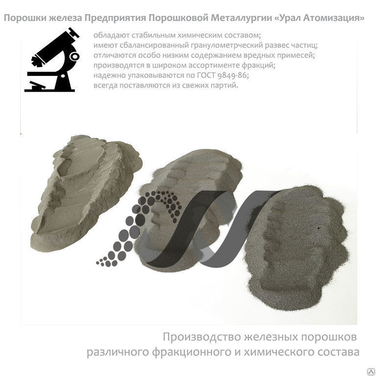 Металлический порошок железа, цена в Челябинске от компании ООО ППМ ...
