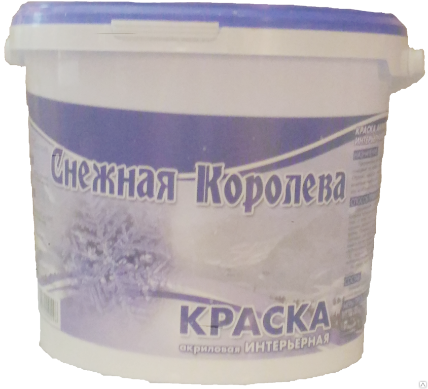 Краска фасадная белая банка "Снежная королева" 2.8 кг