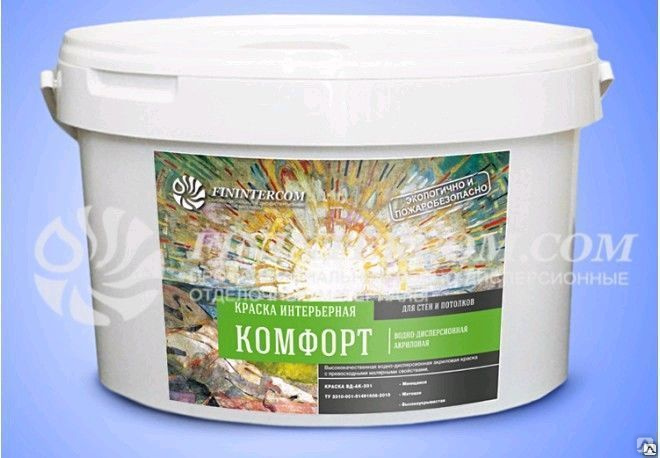 Краска интерьерная ВД-АК-201 Комфорт 6кг, цена в Челябинске от компании ...