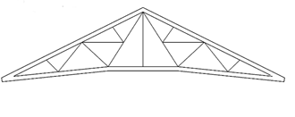 Треугольная металлическая ферма