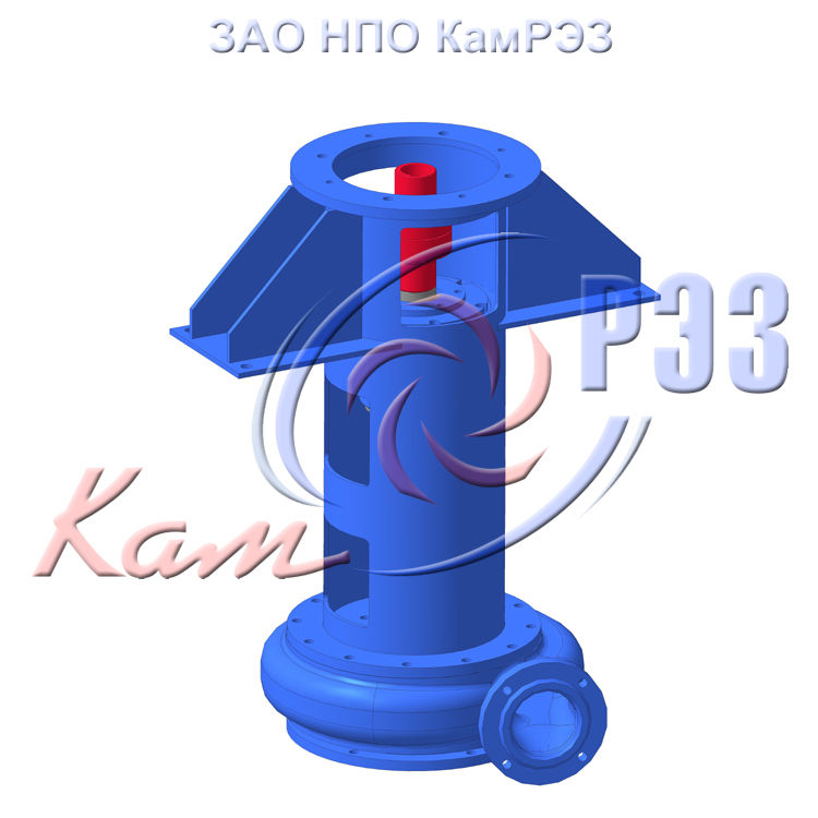 Насос вертикальный шламовый ВШН 150/30 купить - КамРЭЗ