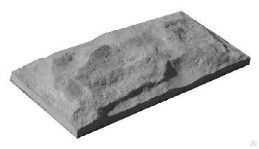 Фасадная плитка «Колотый камень» 264х127мм, серый 