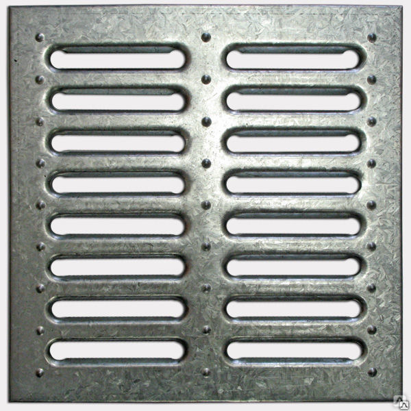 Решетка дождеприемника стальная штампованная 285 х 285 х 22, цена в ...