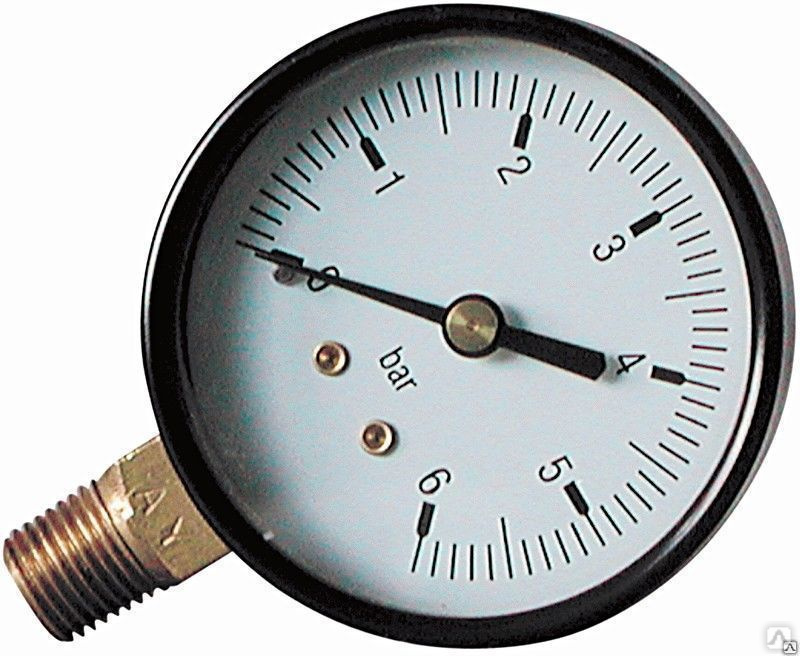 Манометр 6 бар радиальн 1/4 НР (1/60), цена в Казани от компании ...