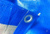 Тент тарпаулин 8 x 12 м, с люверсами (180 гр/м2, синий/серебро) #2