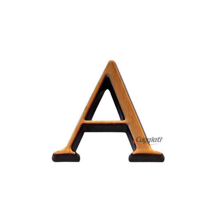 Фигурка бронзовая буква "А", кириллический алфавит (высота 3 см)