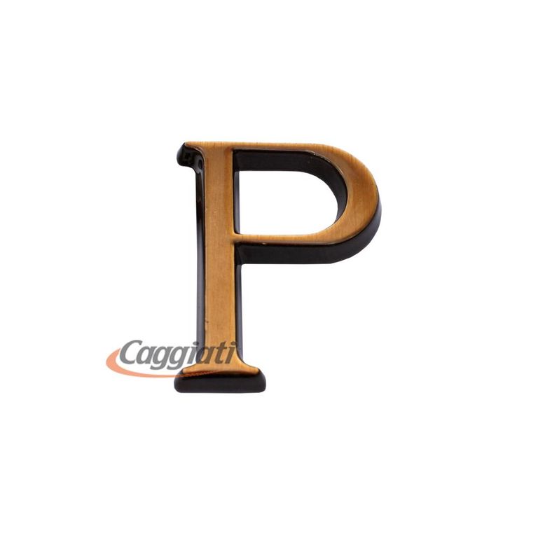 Фигура бронзовая буква "Р", кириллический алфавит (высота 3 см) CAGGIATI