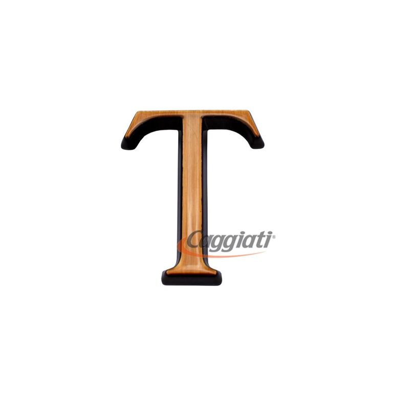 Фигура бронзовая буква "Т", кириллический алфавит (высота 3 см) CAGGIATI