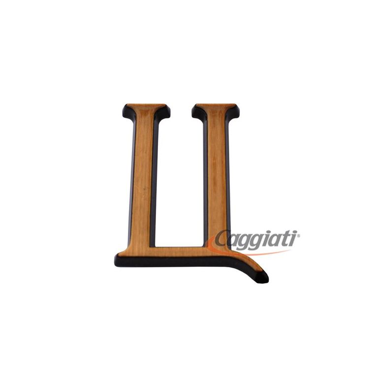 Фигура бронзовая буква "Ц", кириллический алфавит (высота 3 см) CAGGIATI