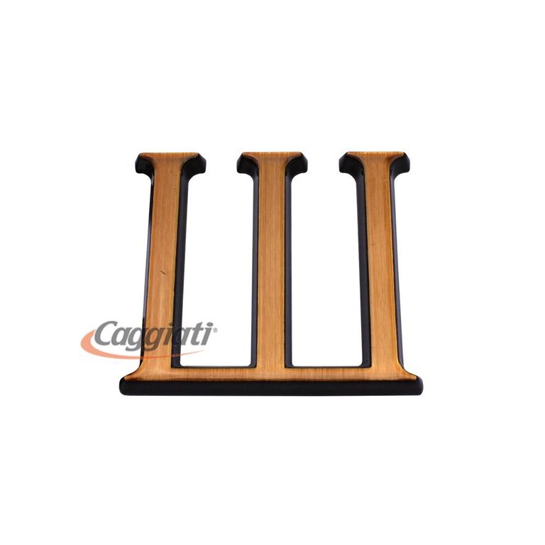 Фигура бронзовая буква "Ш", кириллический алфавит (высота 3 см) CAGGIATI