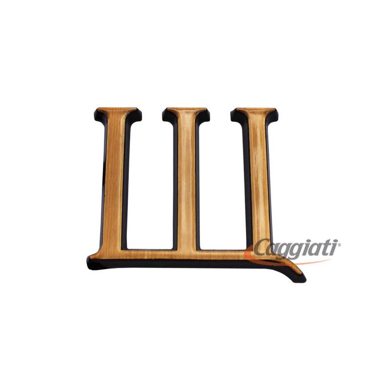 Фигура бронзовая буква "Щ", кириллический алфавит (высота 3 см) CAGGIATI