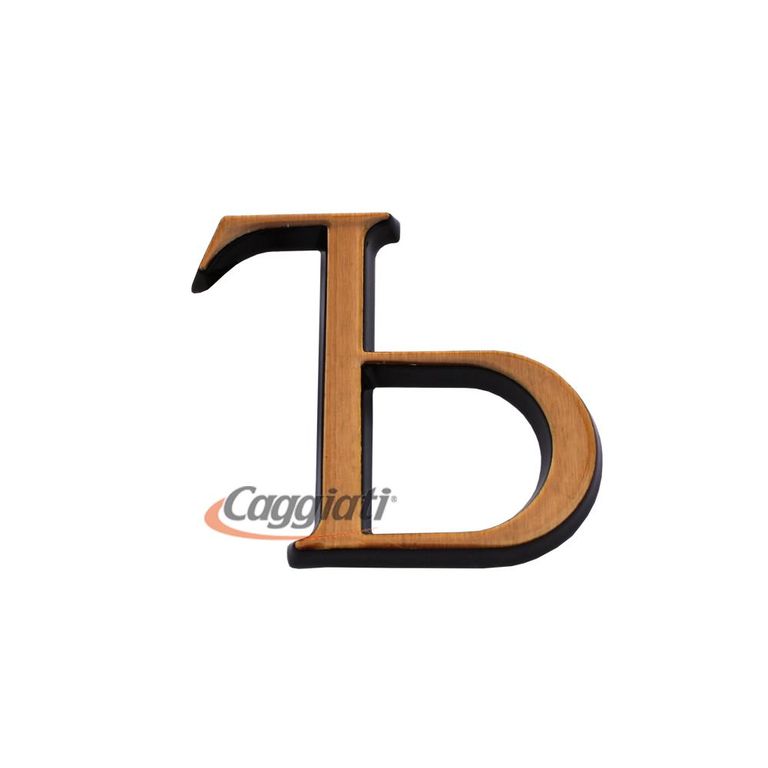 Фигура бронзовая буква "Ъ", кириллический алфавит (высота 3 см) CAGGIATI