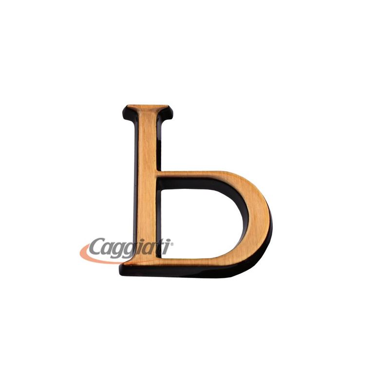 Фигура бронзовая буква "Ь", кириллический алфавит (высота 3 см) CAGGIATI