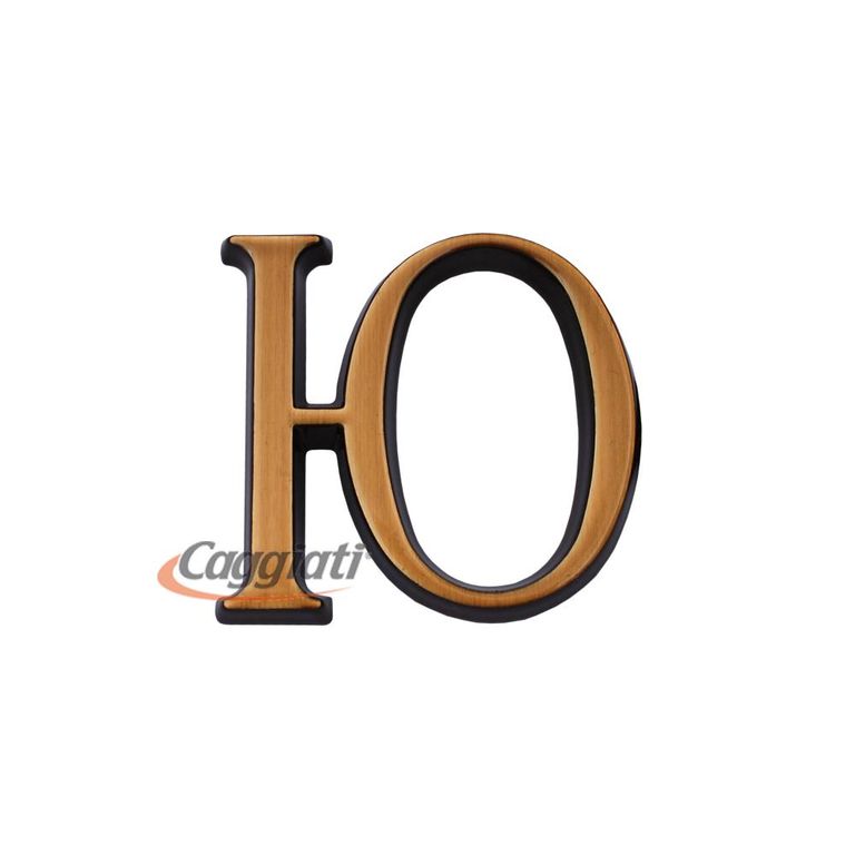 Фигура бронзовая буква "Ю", кириллический алфавит (высота 3 см) CAGGIATI