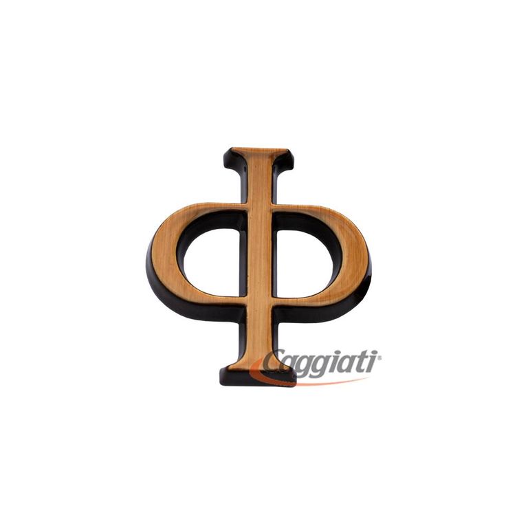 Фигура бронзовая буква "Ф", кириллический алфавит (высота 3 см) CAGGIATI