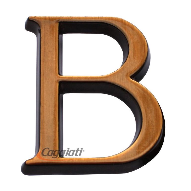 Фигурка бронзовая буква "В", кириллический алфавит (высота 5 см)