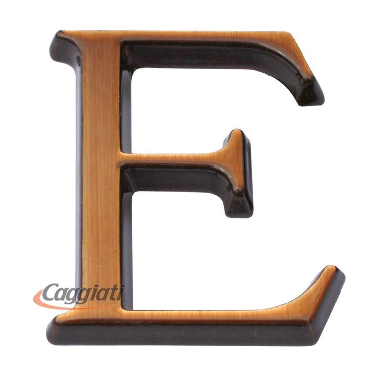 Фигурка бронзовая буква "Е", кириллический алфавит (высота 5 см)