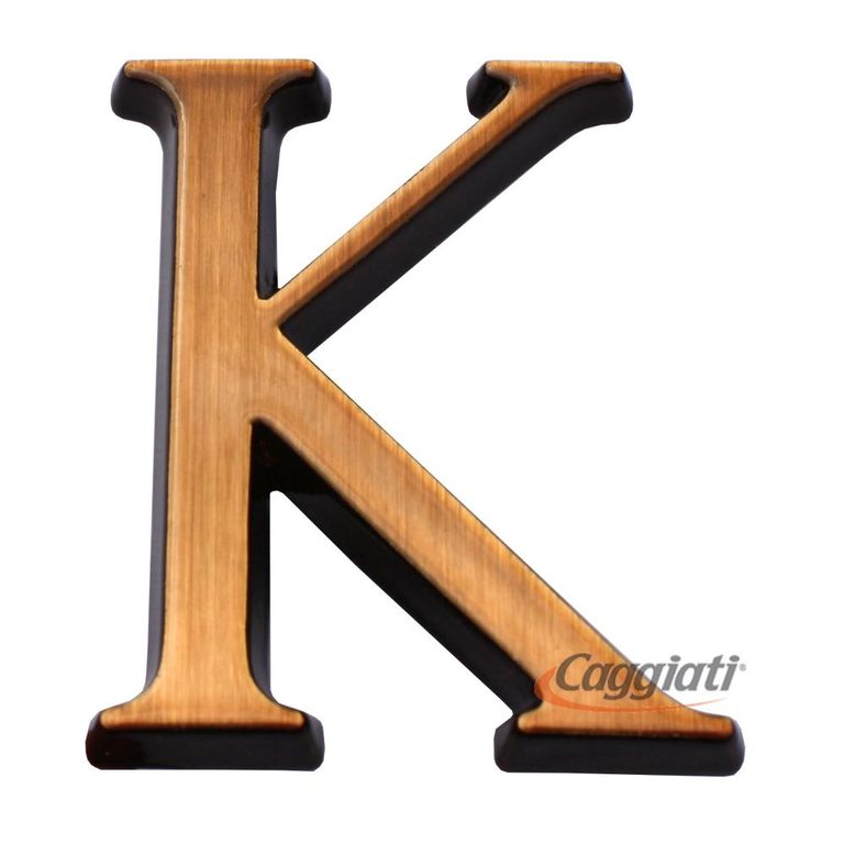 Фигурка бронзовая буква "К", кириллический алфавит (высота 5 см)