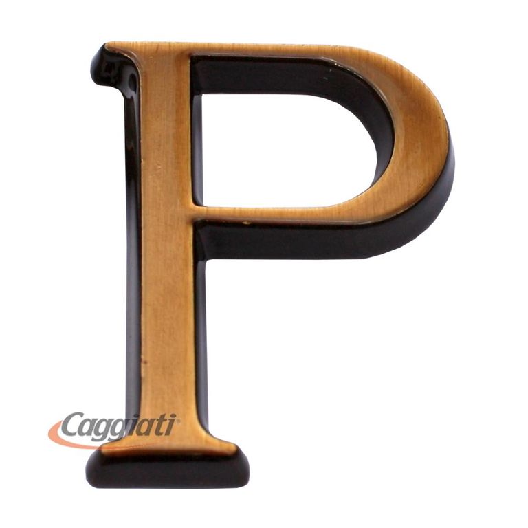 Фигурка бронзовая буква "Р", кириллический алфавит (высота 5 см)
