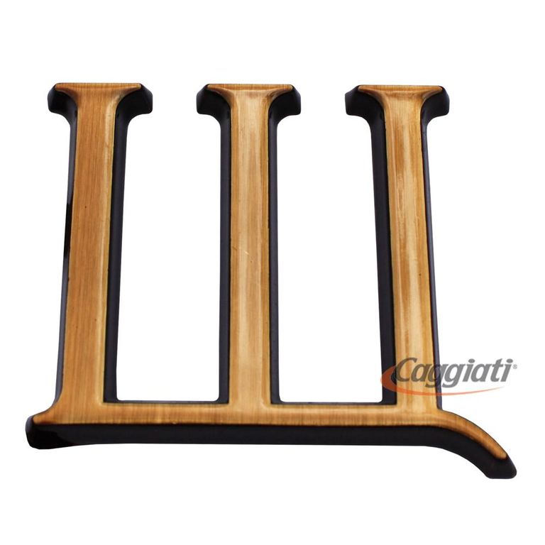 Фигурка бронзовая буква "Щ", кириллический алфавит (высота 5 см)