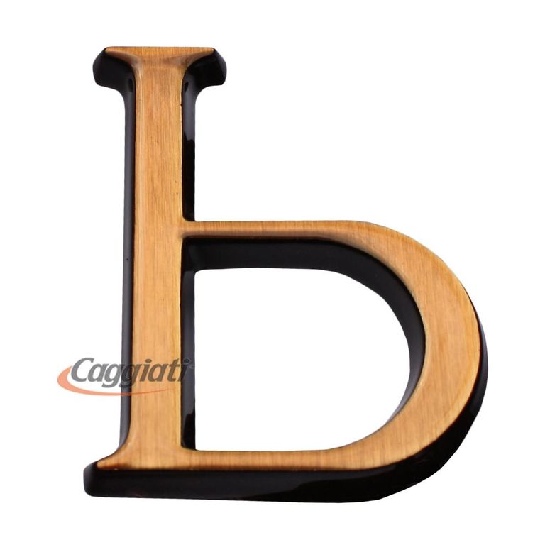 Фигурка бронзовая буква "Ь", кириллический алфавит (высота 5 см)