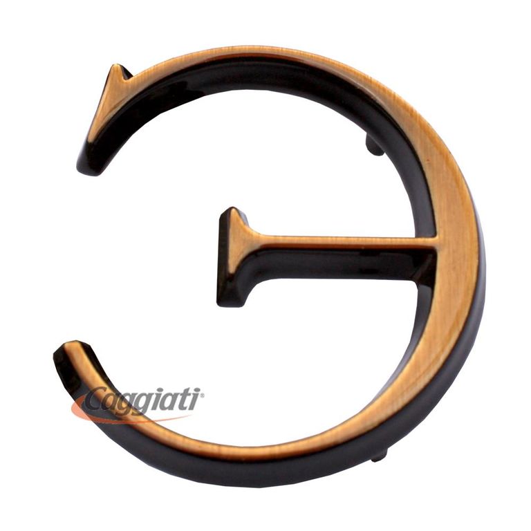 Фигурка бронзовая буква "Э", кириллический алфавит (высота 5 см)