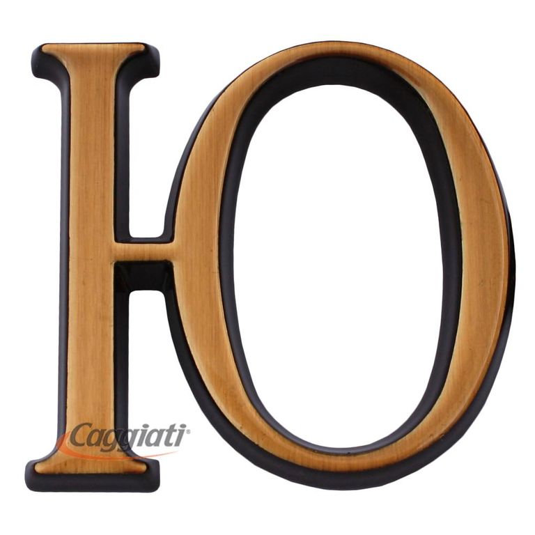 Фигурка бронзовая буква "Ю", кириллический алфавит (высота 5 см)