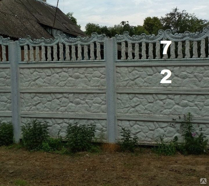 Забор жб плита верхняя \"волна\" купить в Гомеле по договорной цене от ...