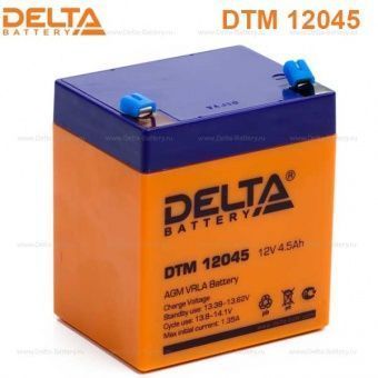 Аккумулятор DTM 12В/4,5 А/ч Delta