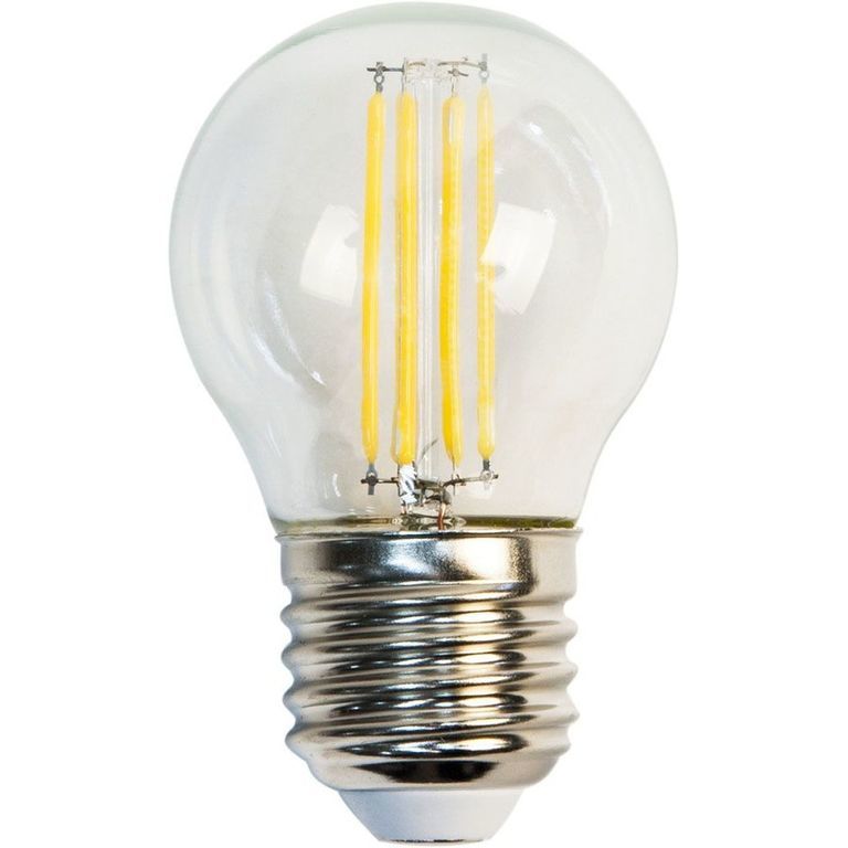 Лампа светодиодная LED 5вт Е27 белый шар Filament LB-61 Feron