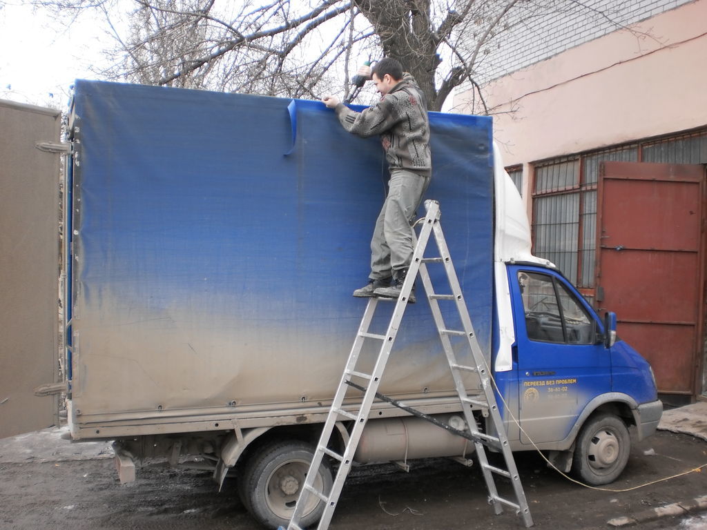 Ремонт тента из ПВХ, цена в Волгограде от компании Спектр