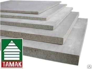 Плита цементно-стружечная для фасада 3200х1250 мм толщина 10 мм