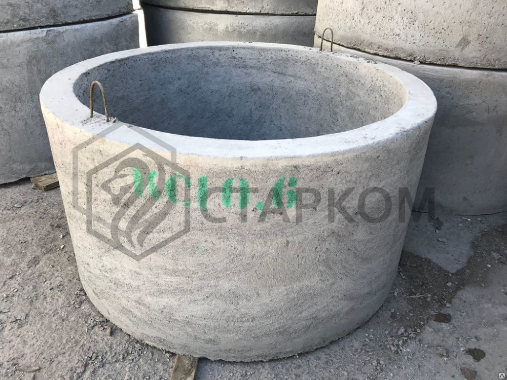 Кольцо бетонное колодезное стеновое КС 10-6 / КС 10-6 паз