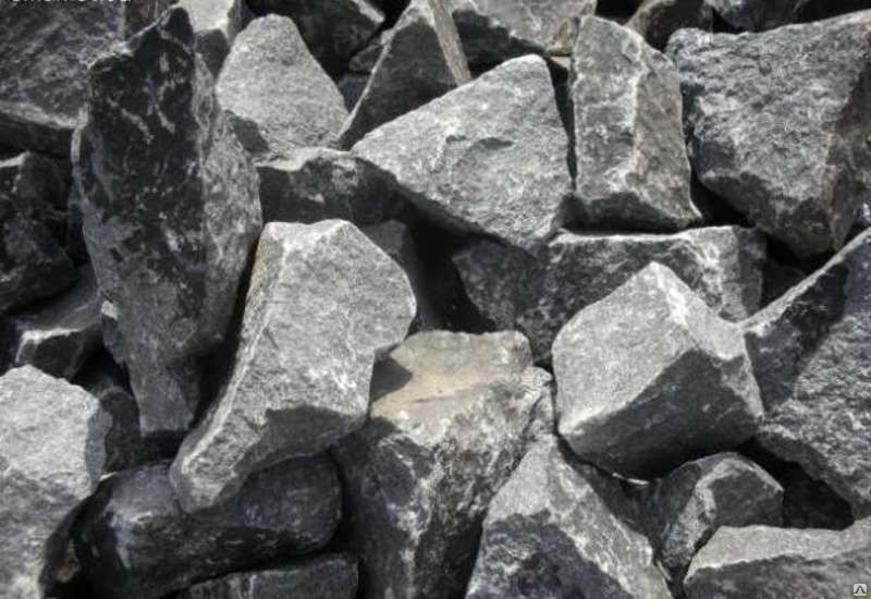Бутовый камень 100-300 мм гранит серый