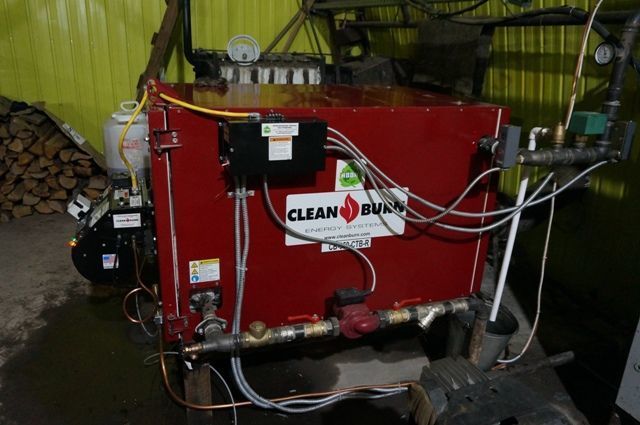 Водонагреватель проточный на отработке и дизельном топливе Clean Burn