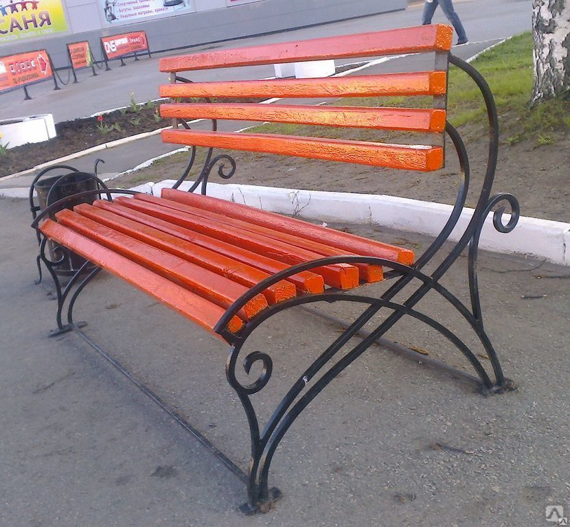 Скамья "Нега" уличная, цена в Ижевске от компании ПромСнаб